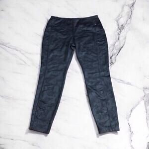 Mondetta Leggings Performance Luxury Pockets Active Casual Jacquard Blue Size L